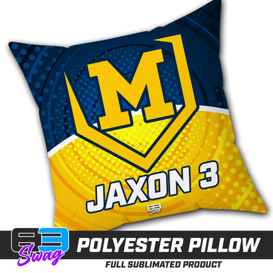 CUSTOM - Double Sided Polyester Square Pillow - Midland Bandits Baseball