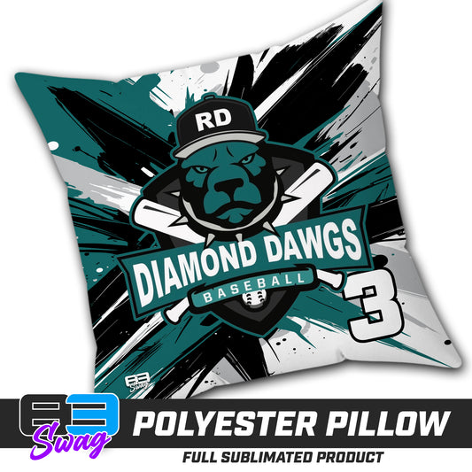 Double Sided Polyester Square Pillow - Diamond Dawgs V.2016