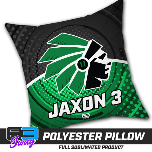 CUSTOM - Double Sided Polyester Square Pillow - Hopatcong Warriors