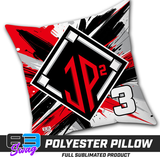 Double Sided Polyester Square Pillow - JP2 Sports Baseball