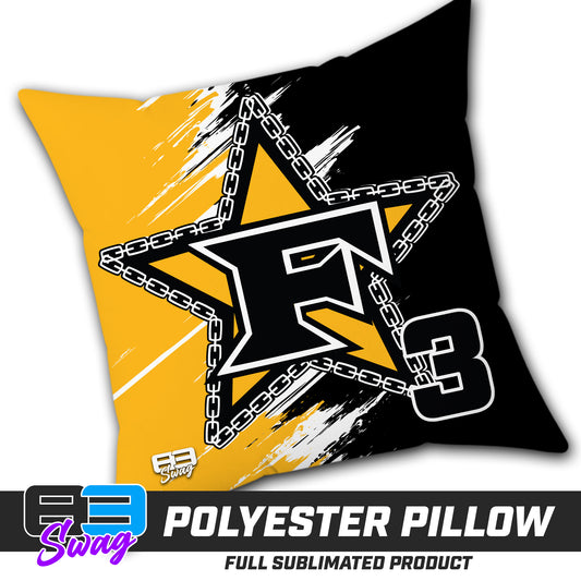 Double Sided Polyester Square Pillow - 5 Star Mafia Baseball