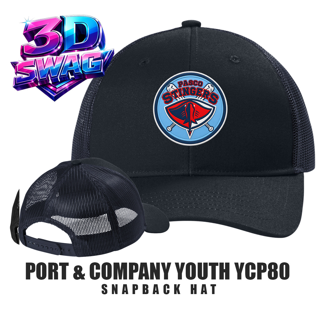 Pasco Stingers Baseball - Port & Company Youth YCP80