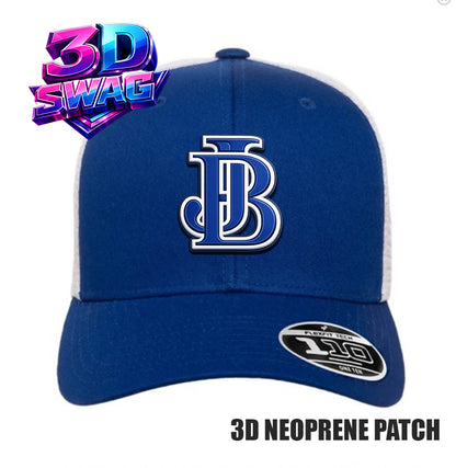 JAX BEACH - 3D PATCH TEAM HATS - Flexfit 110M Mesh Hat