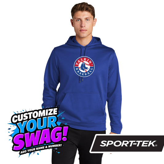 Sport-Tek Sport-Wick Fleece Hooded Pullover F244 - Talkin' Baseball