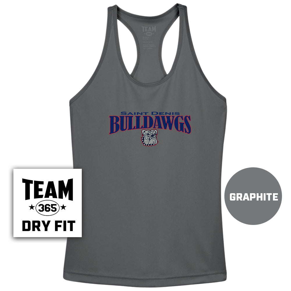 Bella + Canvas B6008 Women's Jersey Racerback Tank - St. Denis Bulldawgs V1