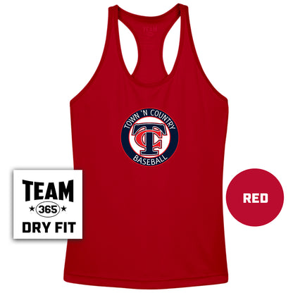 Performance Women’s Racerback T - Town N Country Baseball V2