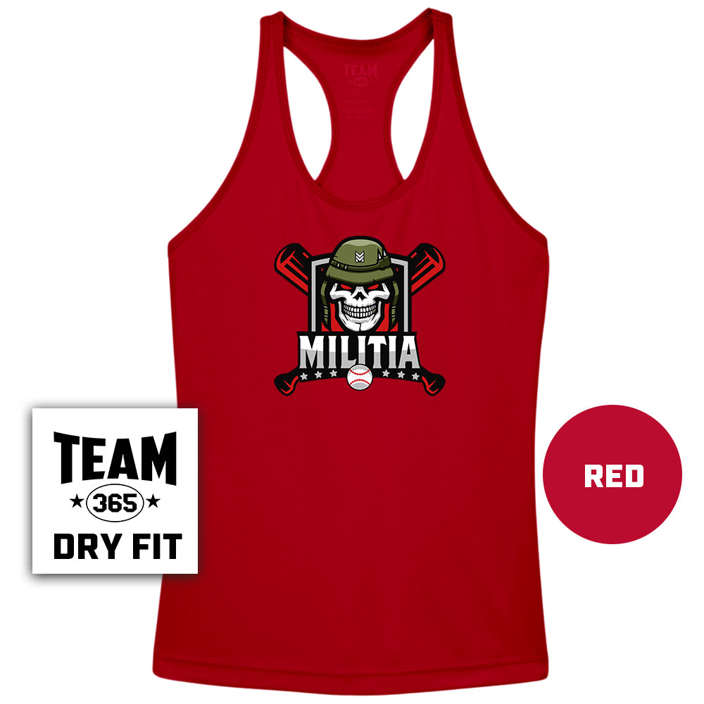 Performance Women’s Racerback T - Militia Baseball