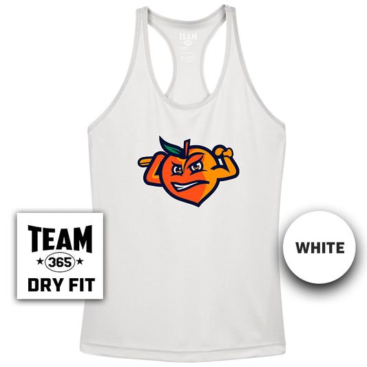 Performance Women’s Racerback T - Peach Clobbers Baseball