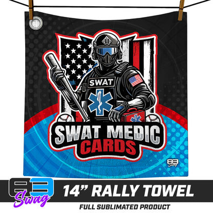 CUSTOM - 14"x14" Rally Towel - Swat Medic Cards