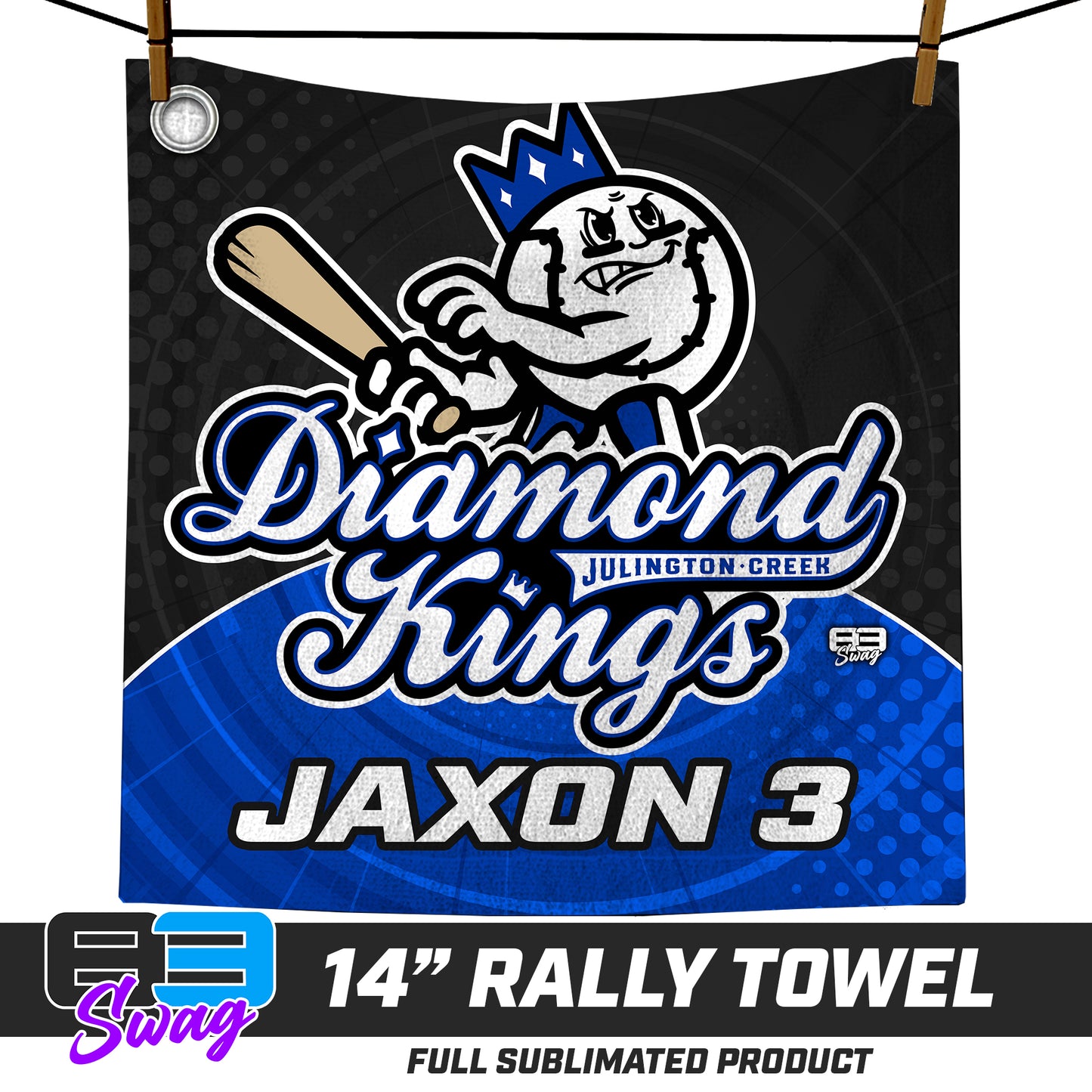 CUSTOM - 14"x14" Rally Towel - JCB - Julington Creek Baseball