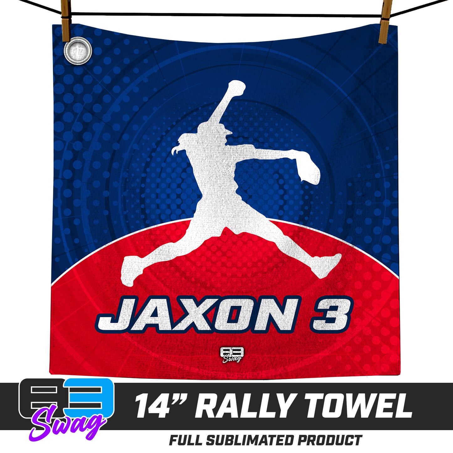 CUSTOM - 14"x14" Rally Towel - KY Rockers Softball