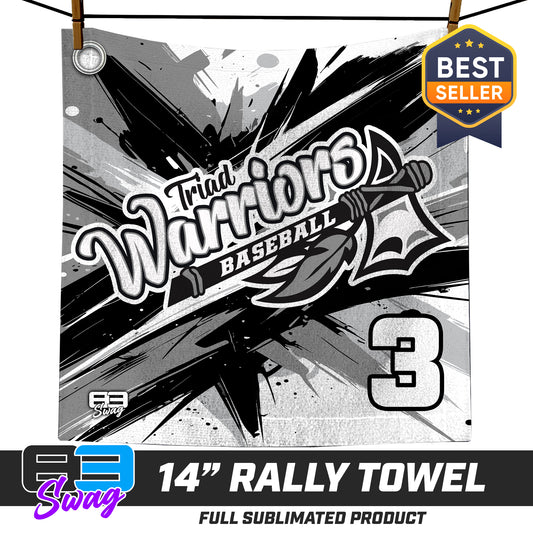 14"x14" Rally Towel  - Triad Warriors Baseball