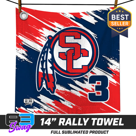 14"x14" Rally Towel  - South Cherokee Indians