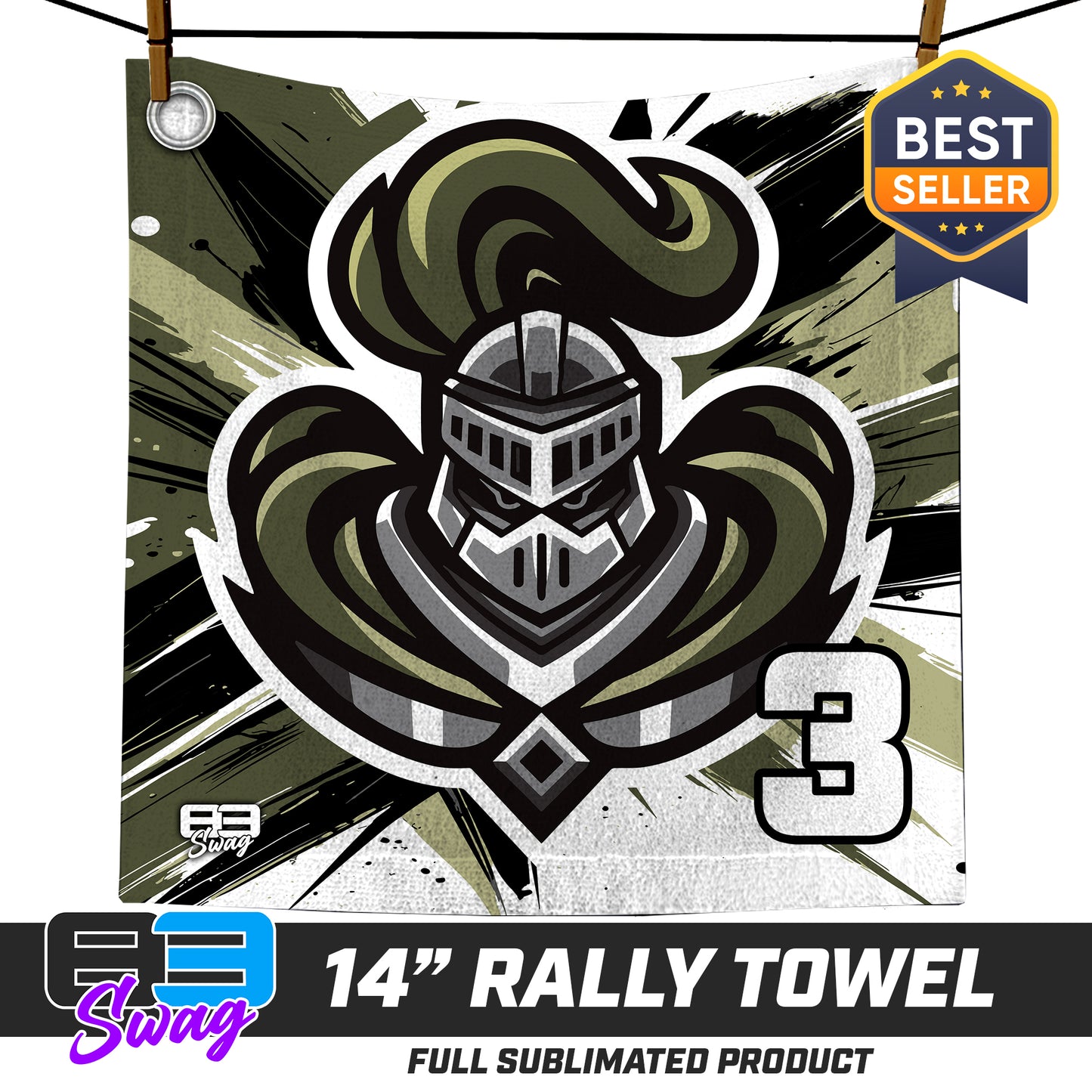 14"x14" Rally Towel  - Crusaders Baseball