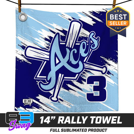 14"x14" Rally Towel  - Aces Baseball