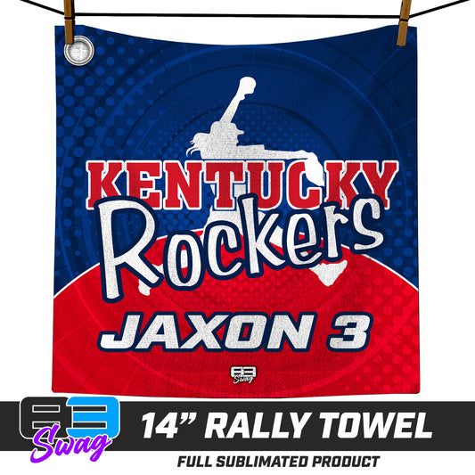 CUSTOM - 14"x14" Rally Towel - KY Rockers Softball