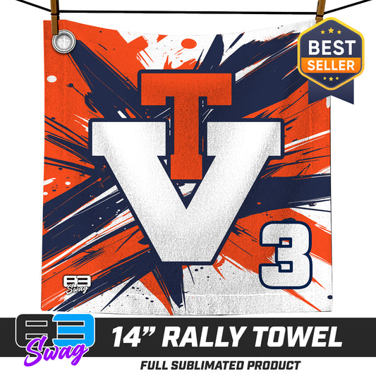 14"x14" Rally Towel  - Team Virginia Baseball