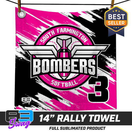 14"x14" Rally Towel  - South Farmington Bombers Softball