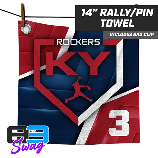 KY Rockers Softball - 14"x14" Rally Towel