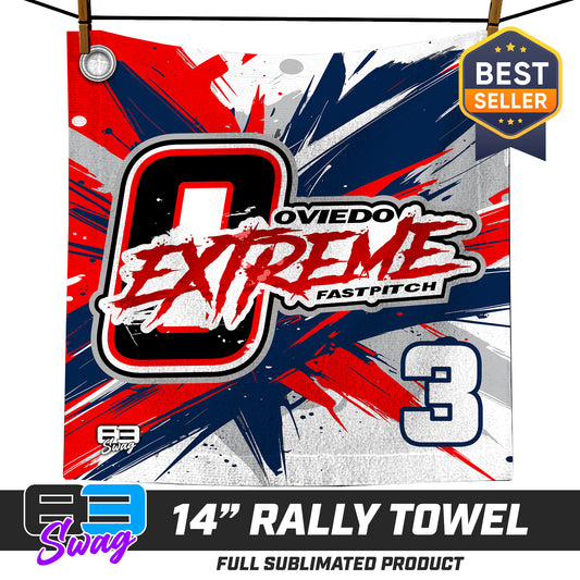 14"x14" Rally Towel  - Oviedo Extreme Softball