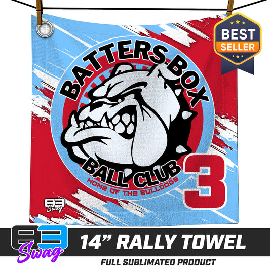 14"x14" Rally Towel  - Batters Box Bulldogs Softball