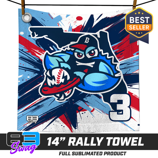 14"x14" Rally Towel  - FCA Blue Claws Baseball 2026 VERSION