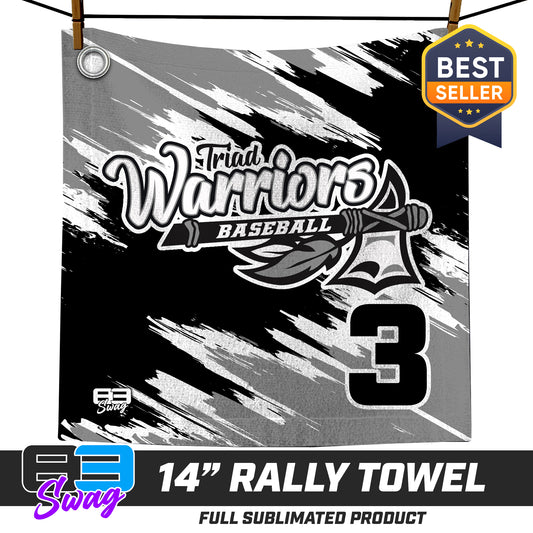 14"x14" Rally Towel  - Triad Warriors Baseball