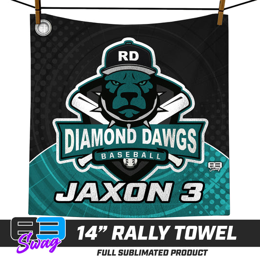 CUSTOM - 14"x14" Rally Towel - Diamond Dawgs Baseball
