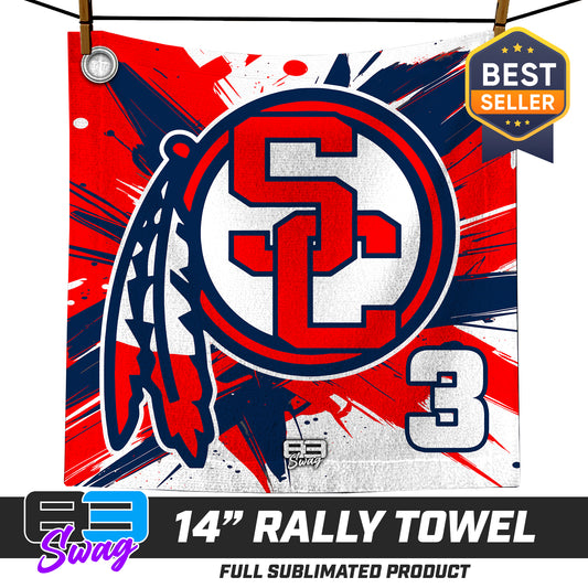 14"x14" Rally Towel  - South Cherokee Indians