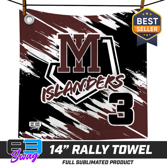 14"x14" Rally Towel  - Mercer Islanders Baseball