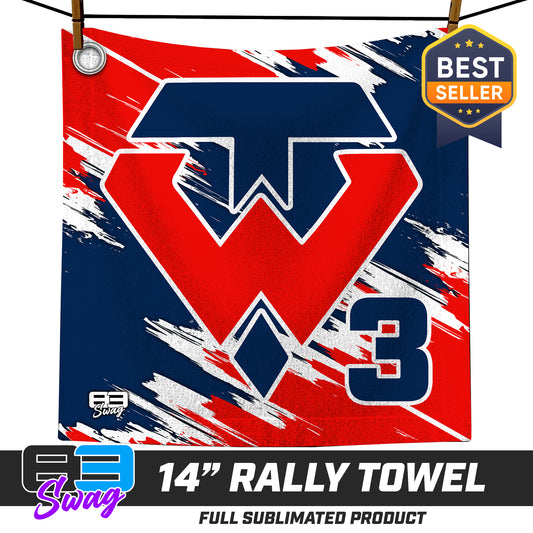 14"x14" Rally Towel  - Tampa Warriors Baseball