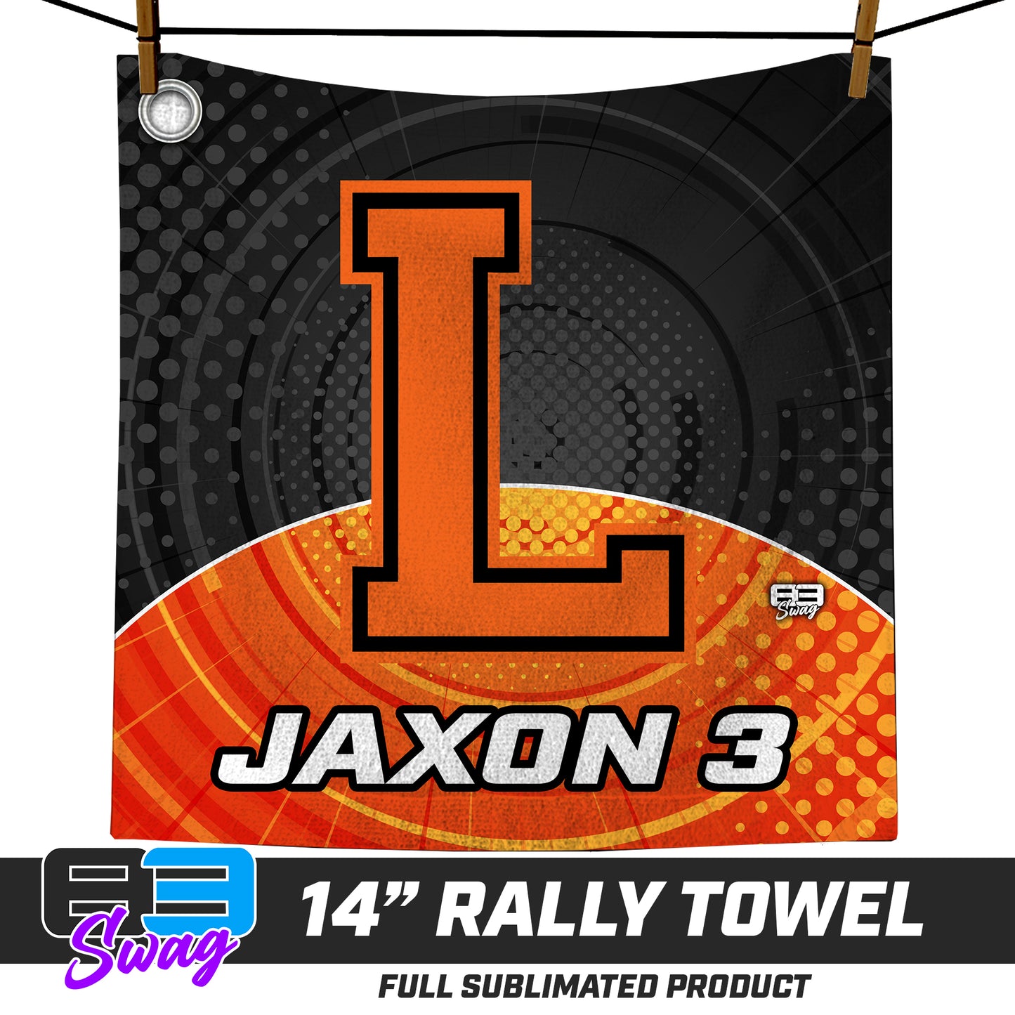 CUSTOM - 14"x14" Rally Towel - Longwood Wrestling