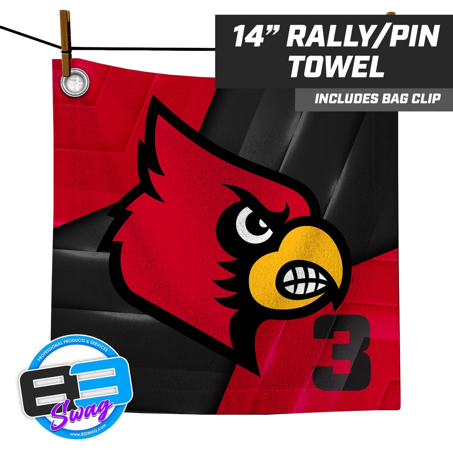 Prosper Cardinals Football - 14"x14" Rally Towel