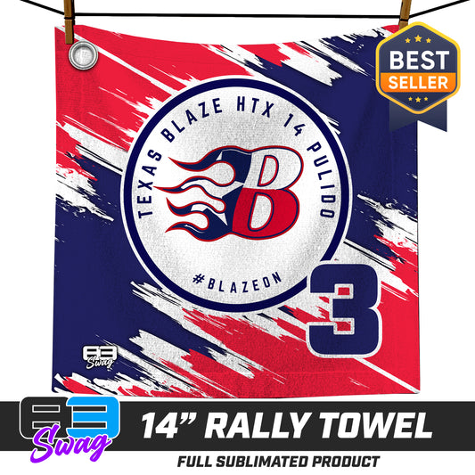 14"x14" Rally Towel  - Texas Blaze Softball