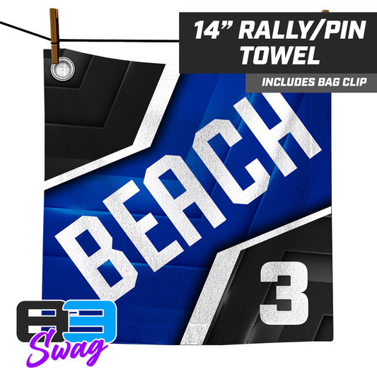 Jax Beach Baseball - JB VERSION - 14"x14" Rally Towel