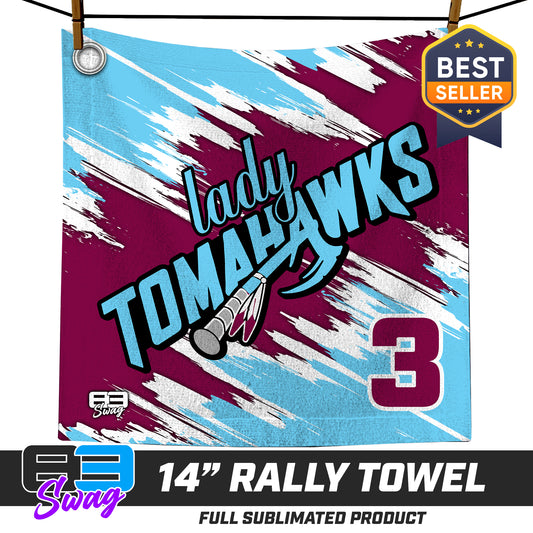 14"x14" Rally Towel  - Keystone Heights - Lady Tomahawks Softball