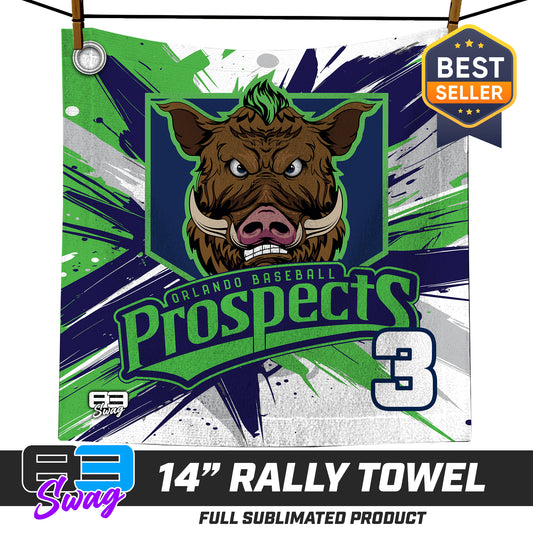14"x14" Rally Towel  - Orlando Baseball Prospects - War Hogs V.2016