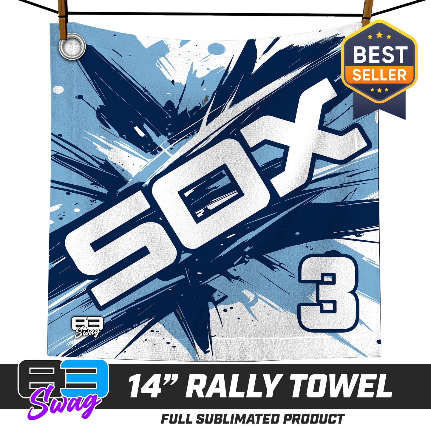 14"x14" Rally Towel - East Coast Sox Baseball
