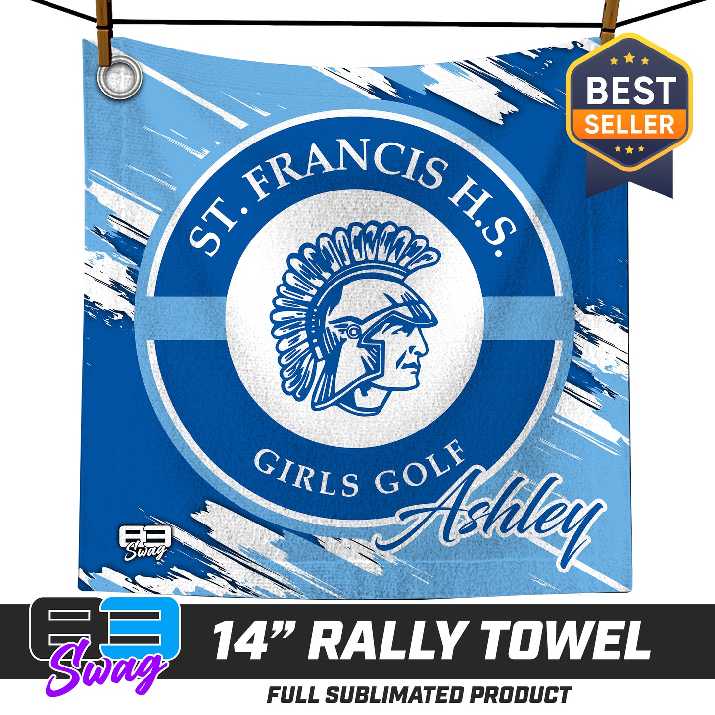 14"x14" Rally Towel  - St. Francis HS Girls Golf