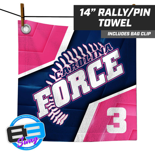 Carolina Force Softball - 14"x14" Rally Towel - 83Swag