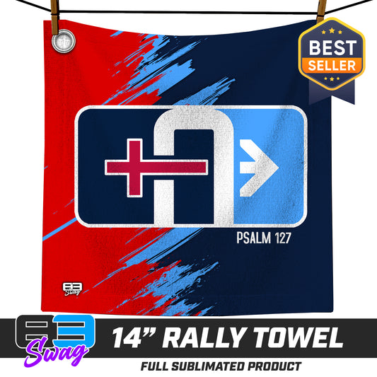 CUSTOM - 14"x14" Rally Towel - Arrows Baseball