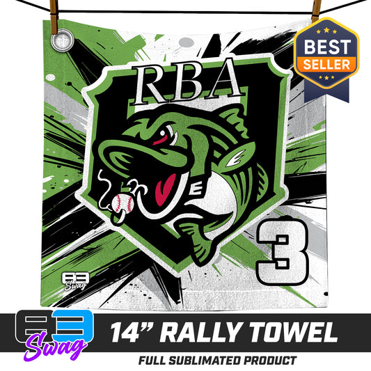 CUSTOM - 14"x14" Rally Towel - RBA Stripers Baseball