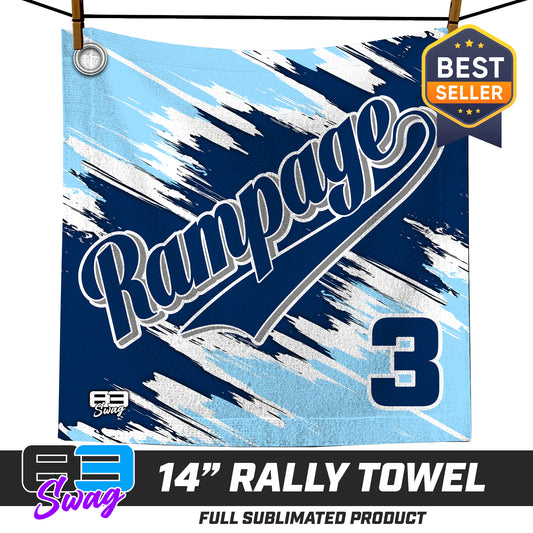 14"x14" Rally Towel - Mississippi Rampage 2030 Softball