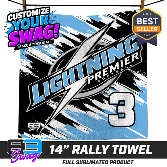 14"x14" Rally Towel - Lightning Premier Softball