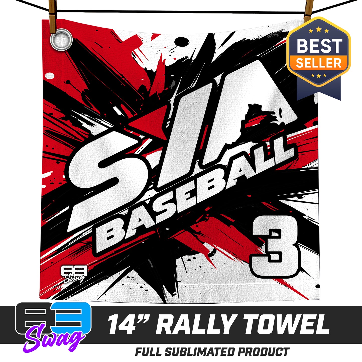 14"x14" Rally Towel  - SYA Baseball