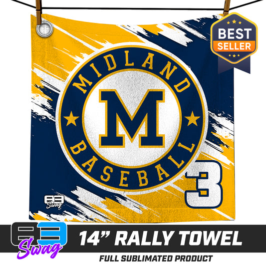 14"x14" Rally Towel  - Midland Baseball