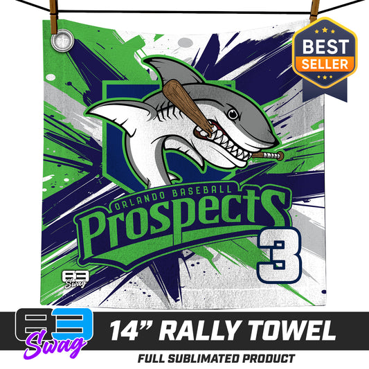 14"x14" Rally Towel  - Orlando Baseball Prospects - Land Sharks V.2026