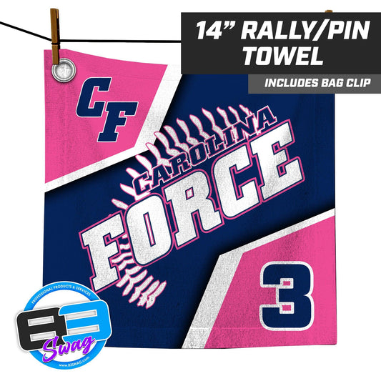 Carolina Force Softball - 14"x14" Rally Towel - 83Swag