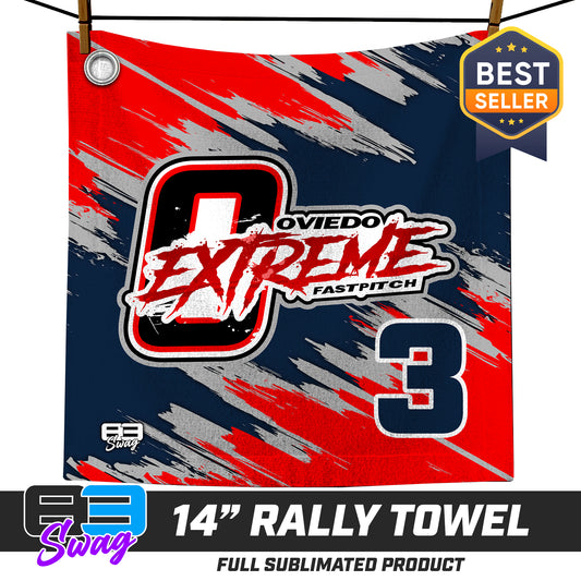 14"x14" Rally Towel  - Oviedo Extreme Softball