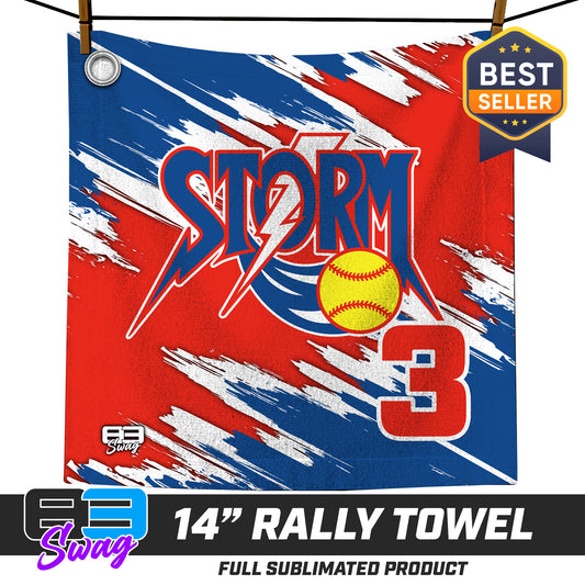 14"x14" Rally Towel - Sun City Storm Softball